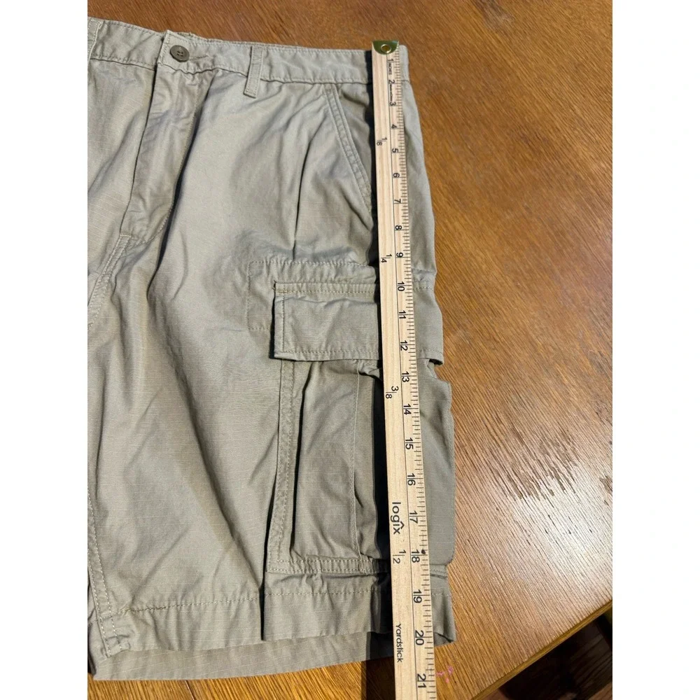 Levi's Cargo Shorts Mens 36 Khaki Ripstop Cotton‎ Utility Tactical Style